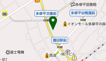 メアシスイオンモール多摩平の森店の地図画像