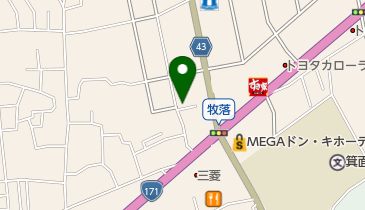 ビューティーサロンクリエートの地図画像