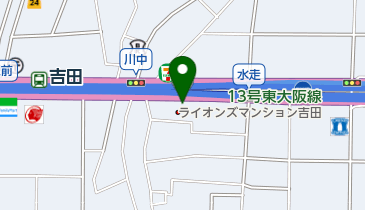 カーライフサンコーの地図画像