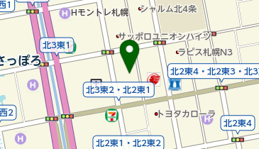 戸田建設株式会社札幌支店 総務課の地図画像