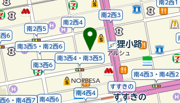 たぬきやの地図画像