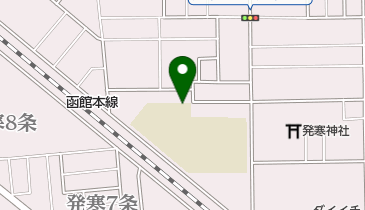 札幌市役所 子ども未来局 子ども育成部 発寒小ミニ児童会館の地図画像