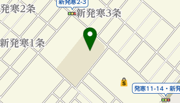 札幌市役所 子ども未来局 子ども育成部 新発寒小ミニ児童会館の地図画像