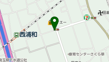 福のから西浦和店の地図画像