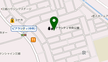 三郷市立ピアラシティ交流センターの地図画像