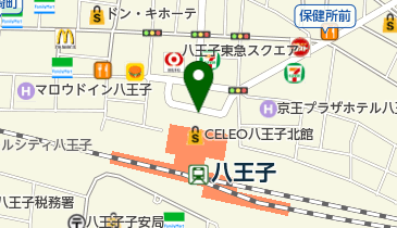 八王子市役所 道路交通部 交通事業課 はちバス・駐車場担当 旭町駐車場の地図画像