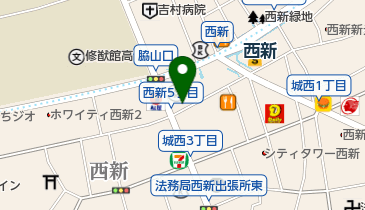 愛香園茶寮西新店の地図画像