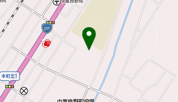 なかふらの認定こども園の地図画像