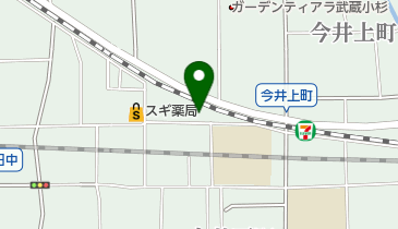 川崎市 高津区・今井西町自転車等保管所の地図画像