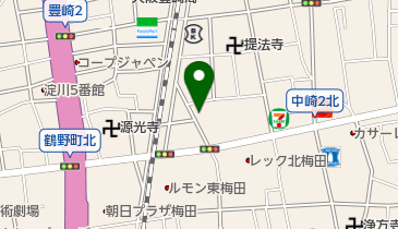 澤田建設工業株式会社」(大阪市北区-社会関連-〒531-0072)の地図