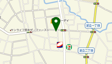 美容室M-21 足原店の地図画像