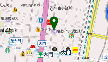 名鉄イン浜松町の地図画像