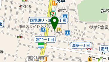 東京浅草画廊藝の地図画像