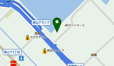 モンベル横浜しんやました店の地図画像