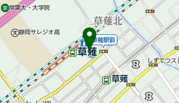 うさぎ薬局 草薙店の地図画像