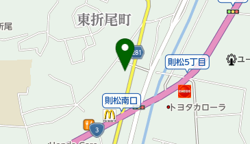 三喜薬局則松店の地図画像