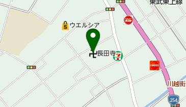 長田寺の地図画像