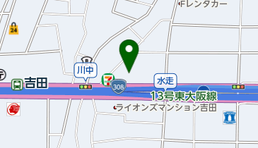 東大阪市役所 撤去自転車 水走保管所の地図画像