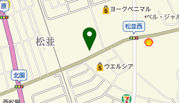 まつやま松並保育園の地図画像