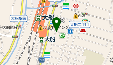 チケットワン大船店の地図画像