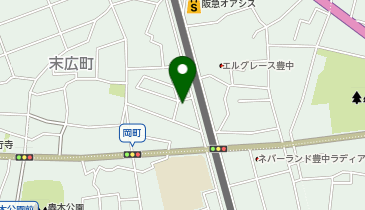 保育所ぴよぴよルームとよなか園の地図画像