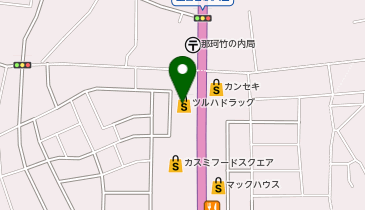 ツルハドラッグ那珂竹ノ内店の地図画像