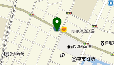 津市役所 健康福祉部 地域医療推進室の地図画像