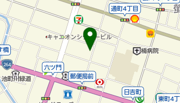 久留米中央調剤薬局の地図画像