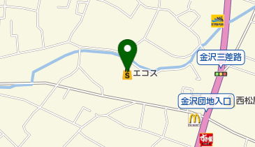 日立白洋舎 エコス金沢店の地図画像