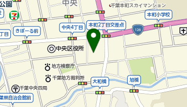 乃が美はなれ千葉中央店の地図画像