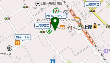 メガネ・補聴器のミラール上尾店の地図画像