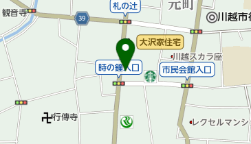 寺子屋本舗川越店の地図画像