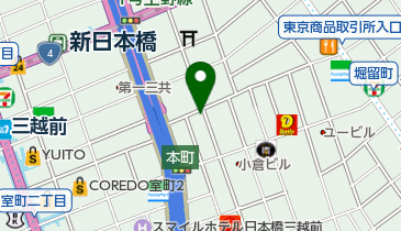 日本橋酵素風呂の地図画像