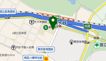 津田塾大学千駄ヶ谷キャンパスの地図画像