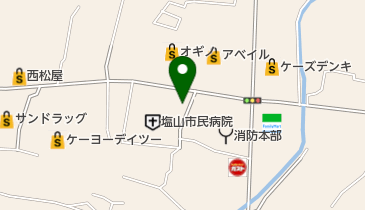フラワー薬局塩山市民病院前店の地図画像