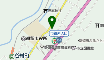 都留簡易裁判所民事・刑事の地図画像