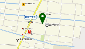 犬の専門店金澤わんこの地図画像