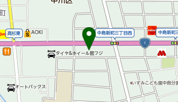 タックルベリー名古屋中川一号の地図画像