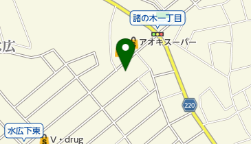 もろの木動物病院の地図画像