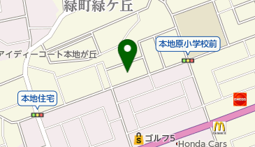 ココカラファイン薬局本地店の地図画像