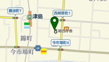 津島市役所 海部地域消費生活センターの地図画像