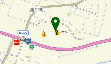 コスメティック紅筆イオン尾平店の地図画像