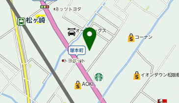 浪漫遊松阪店の地図画像