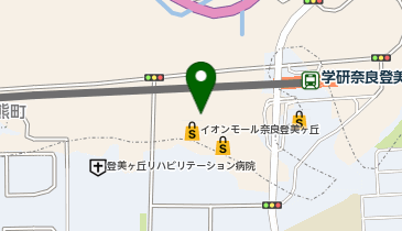 近畿日本ツーリスト株式会社イオンモール奈良登美ヶ丘店の地図画像