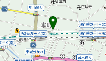 画廊喫茶ロンドの地図画像