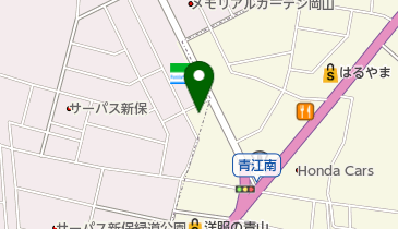 軽自動車ドットコム岡山青江店の地図画像