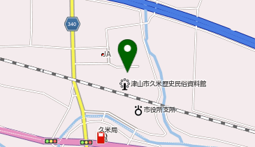 津山市 久米総合文化運動公園の地図画像