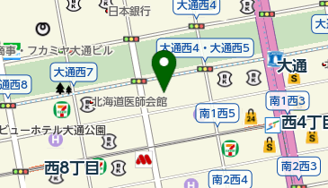 うどんのそうまや大通店の地図画像