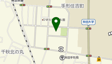 秋田市 東部市民サービスセンター 明徳地区コミュニティセンターの地図画像