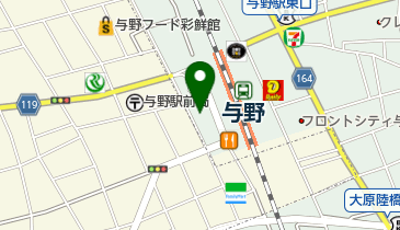 ヘナ・ファクトリー与野店の地図画像
